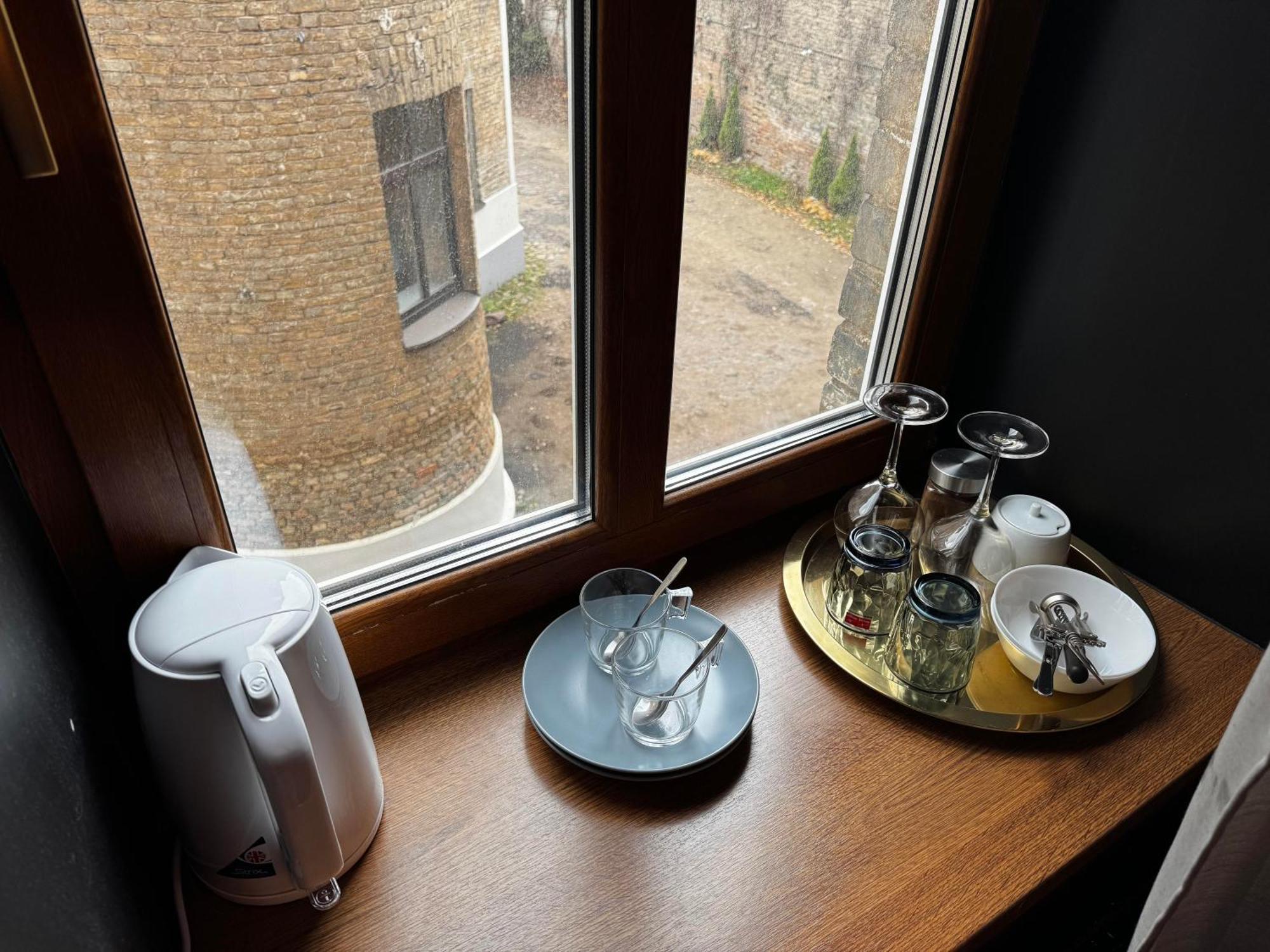 Aparthotel Riga Kültér fotó A tea tray in a hotel room